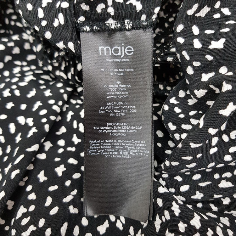 MAJE 마쥬 크레이프 프린트 원피스 36사이즈--7