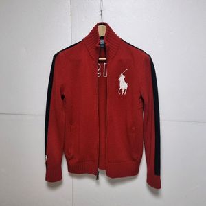 남성 POLO 폴로 랄프로렌 빅포니 스위스 램스 울 WOOL 니트 집업