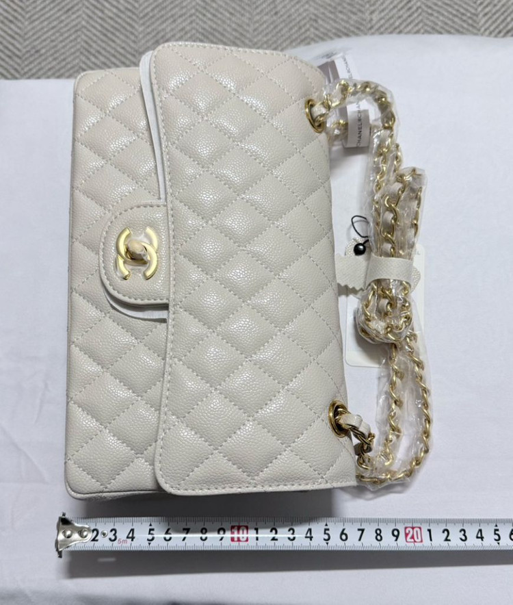 풀박스 새상품>클미 샴페인골드 캐비어 크림화이트--6