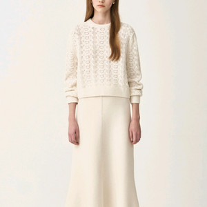 새상품 한섬 더 캐시미어 ㅡ 투웨이 니트 스컷