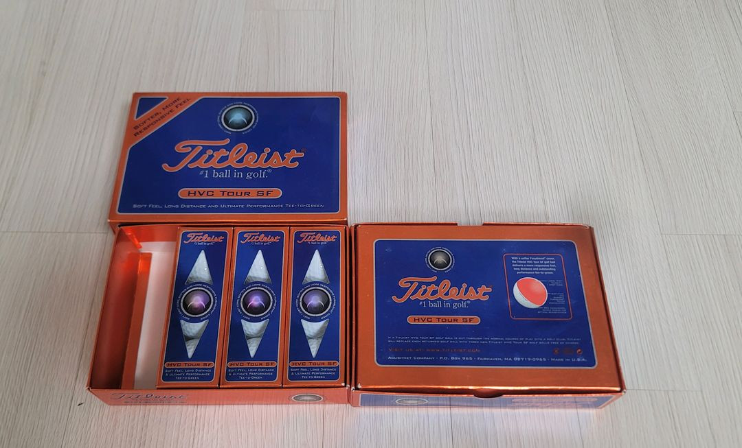 (새상품) 타이틀리스트 HVC TOUR SF 골프공21구+ 옐로우공3구--1