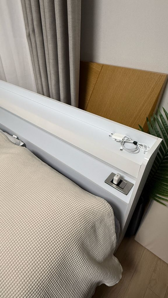 침대 퀸 Q 매트리스 프레임 알파침대 수납 LED 조명--2