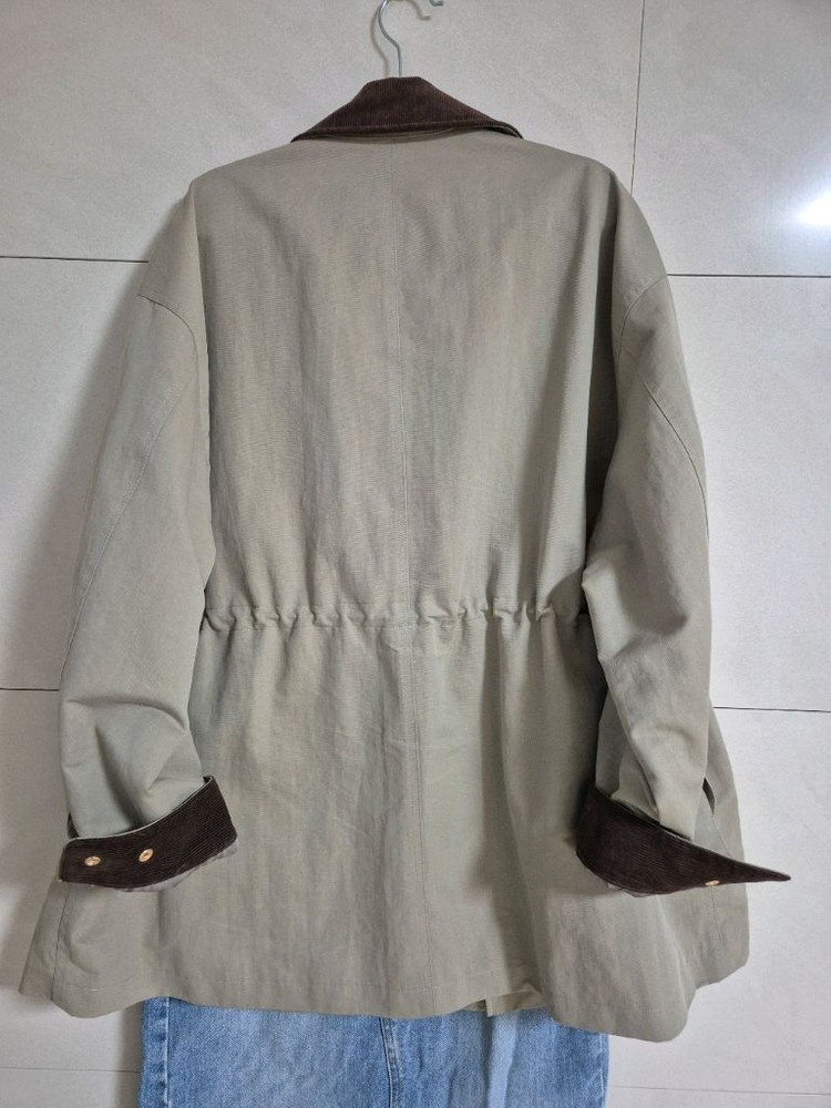 지컷 코듀로이 카라 워크 자켓 라이트 베이지카키 S s~m--11