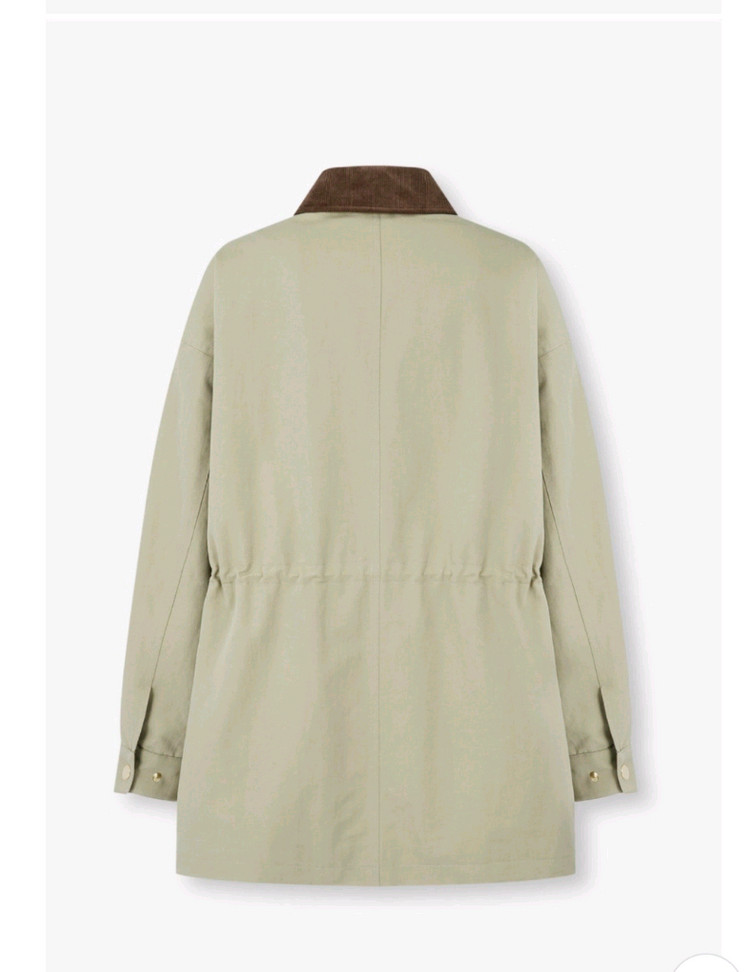 지컷 코듀로이 카라 워크 자켓 라이트 베이지카키 S s~m--2