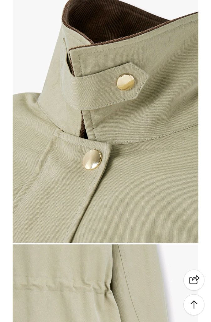 지컷 코듀로이 카라 워크 자켓 라이트 베이지카키 S s~m--4