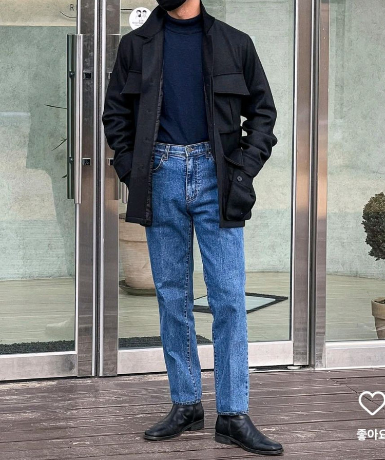 벨보로 울100 헤밀턴 블랙 필드 자켓 m 100-105--1