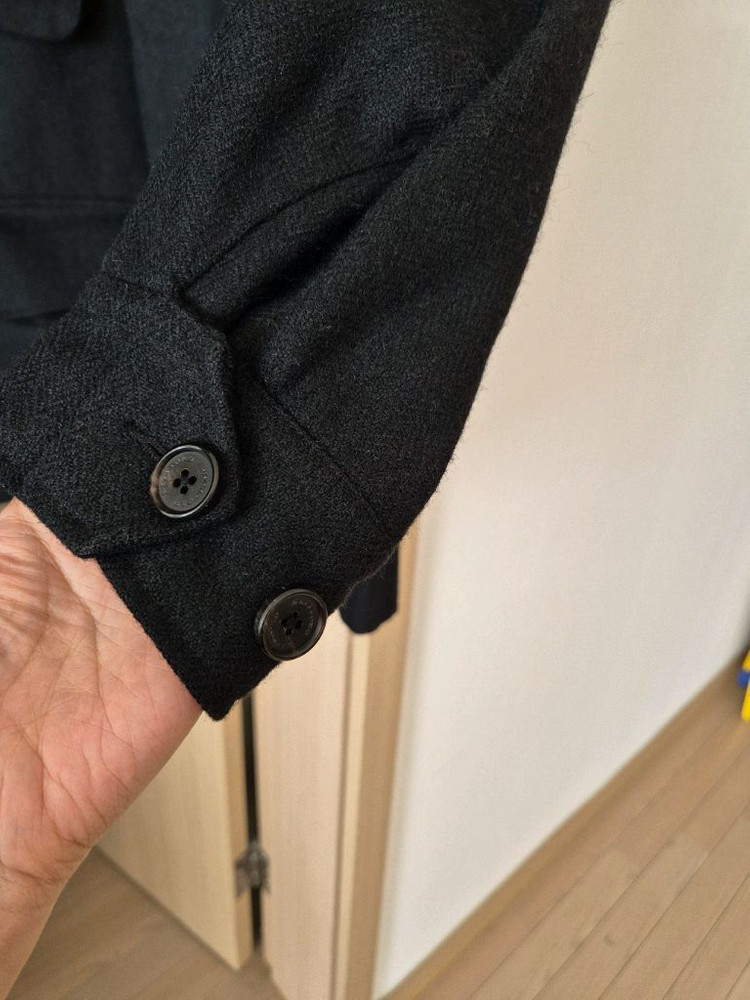 벨보로 울100 헤밀턴 블랙 필드 자켓 m 100-105--7