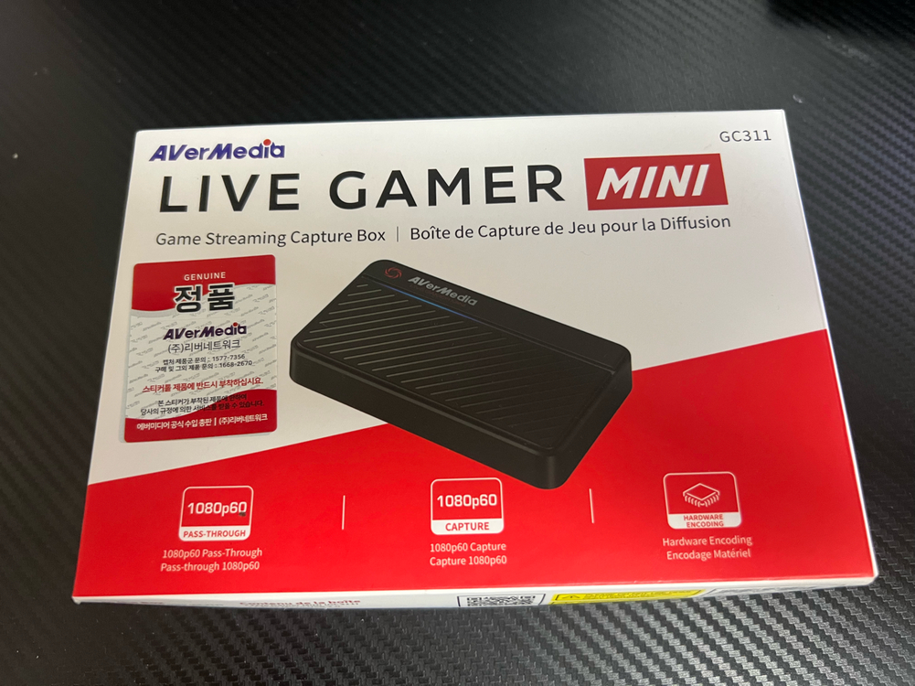 에버미디어 GC311 미니 캡쳐보드 외장형 캡쳐카드 판매합니다!!--1