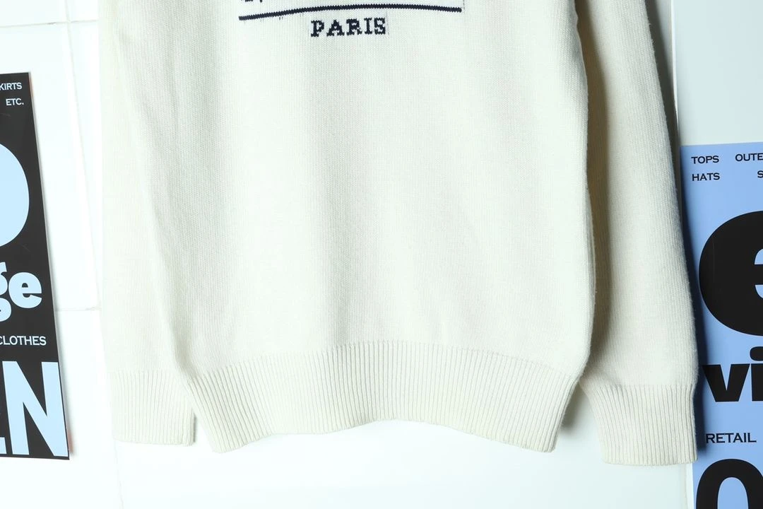 (L-XL) 마리떼프랑소와저버 니트 빅로고 올드스쿨 이미지