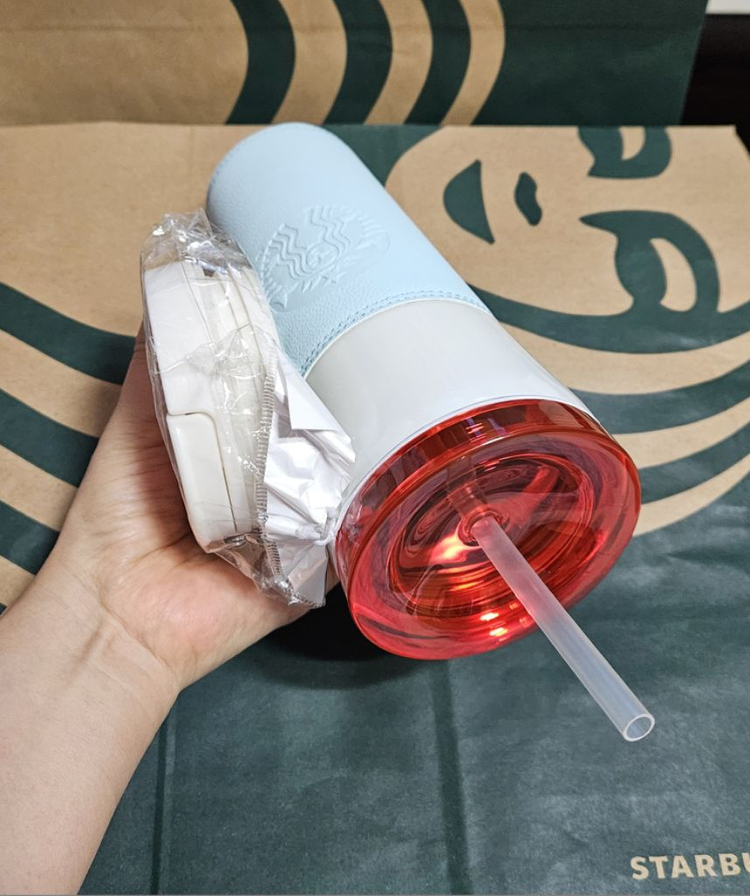 새상품S급]스타벅스 SS 오페라 온더비치 콜드컵 473ml 이미지