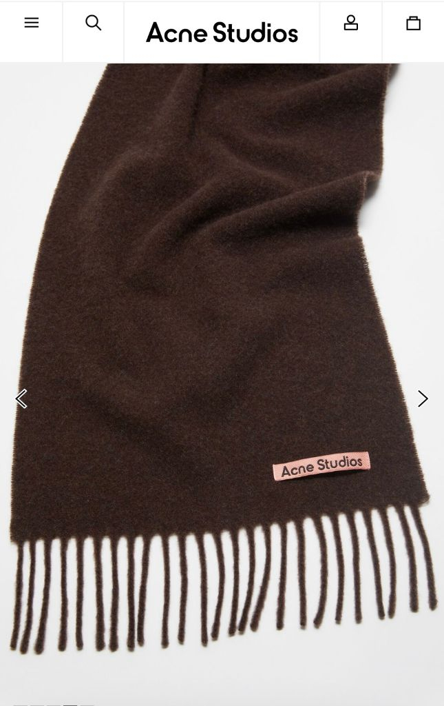 아크네스튜디오 머플러 브라운 멜란지--7