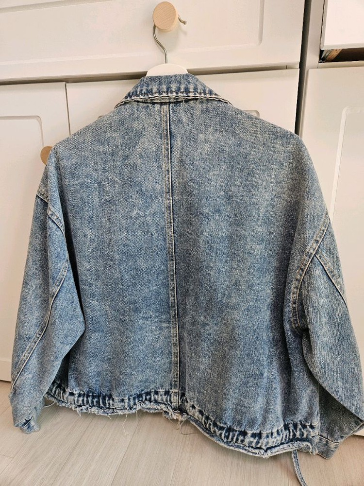 VIKI 구제 워싱 느낌 청자켓--9