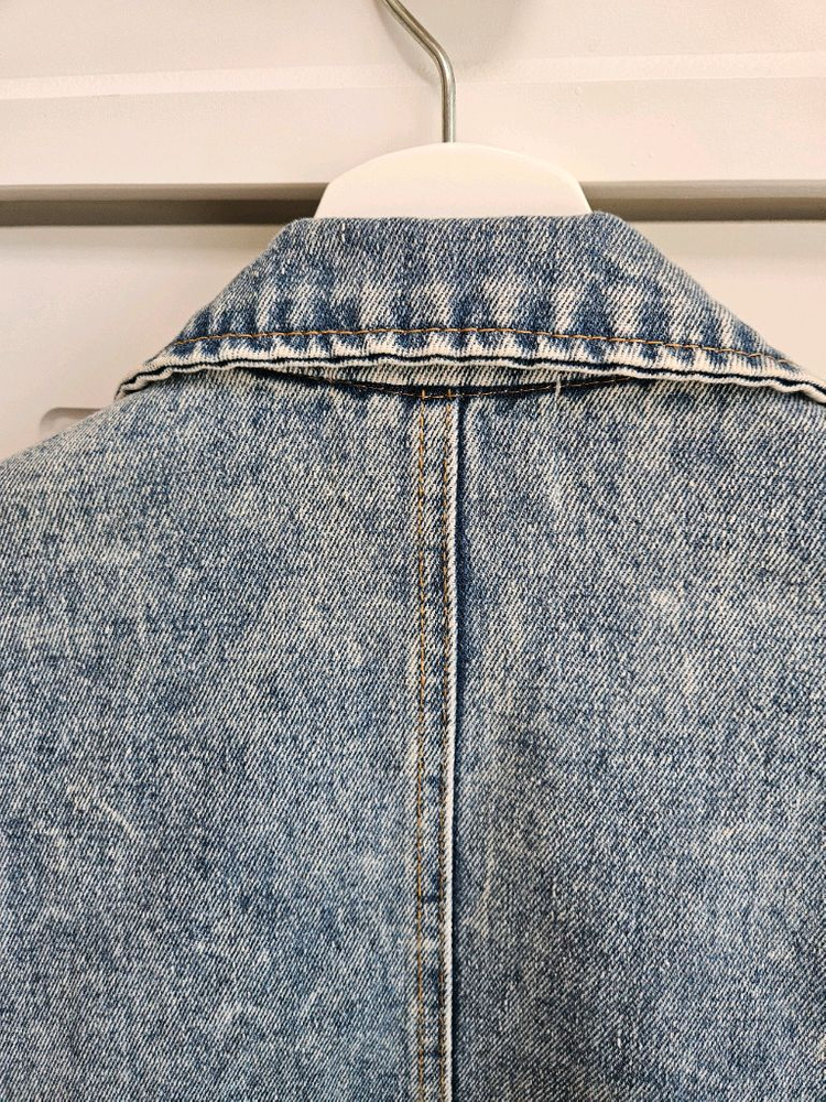 VIKI 구제 워싱 느낌 청자켓--2