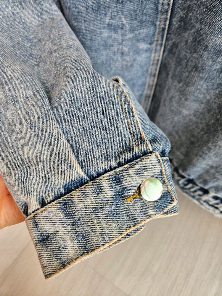 VIKI 구제 워싱 느낌 청자켓--3