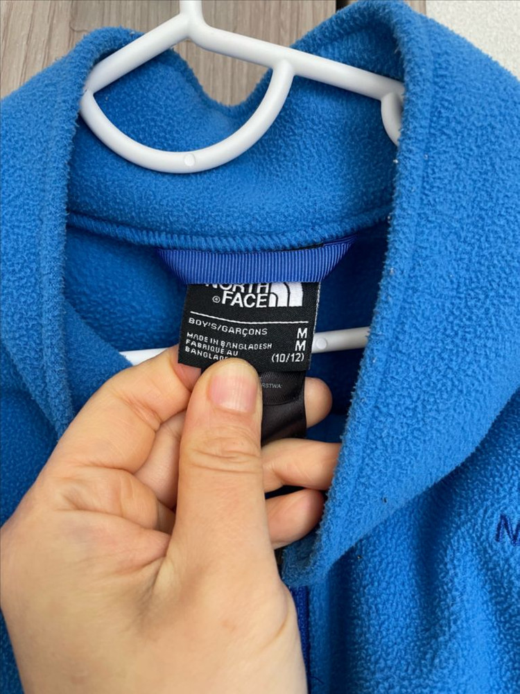 노스페이스키즈 남아용 파란색 플리스 M (10-12호)--1