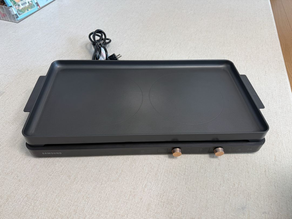 삼성 2구 인덕션 플레이트+오슬로 전용 그릴--3