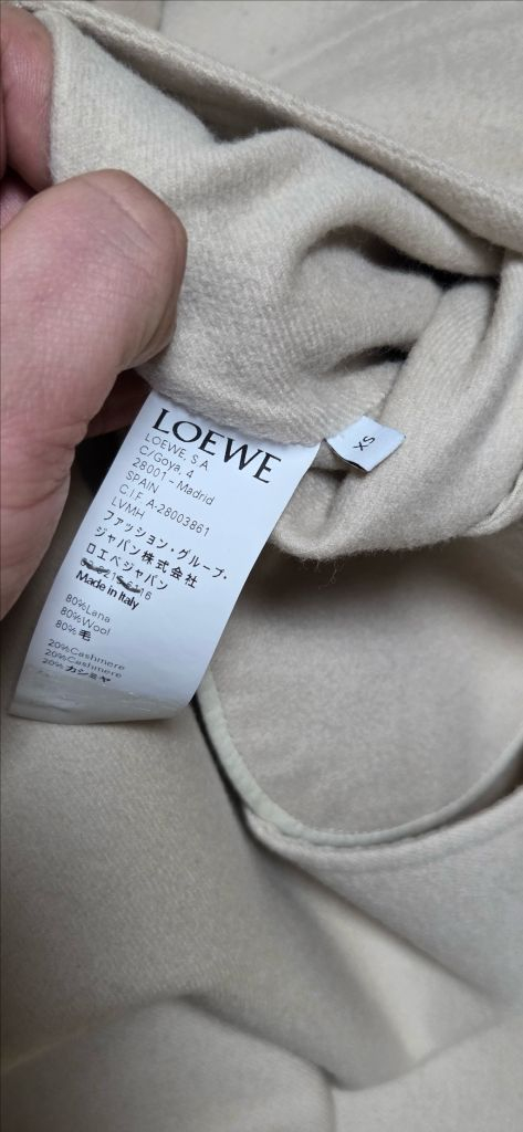 LOEWE 로에베 캐시미어 여성 롱 코트 자켓--3