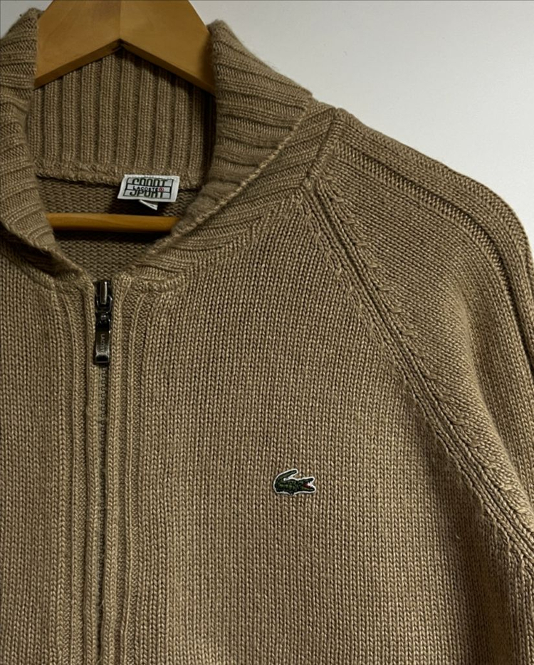 공용 라코스테 모 니트 집업 가디건 스웨터 100--10