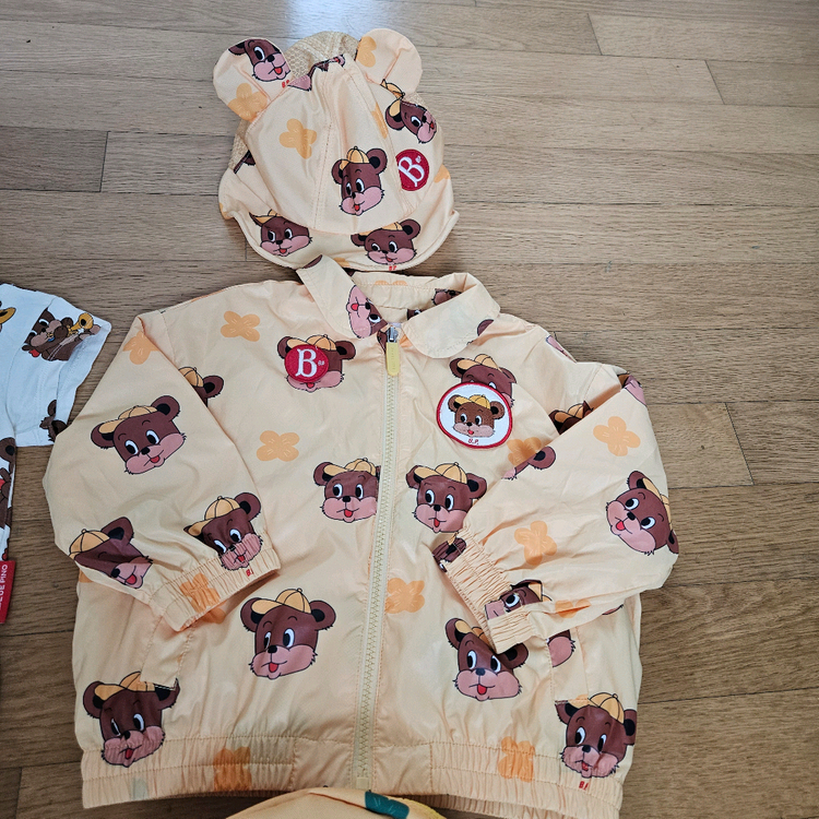 베베드피노 90 100 바람막이 가방 모자 풀세트--2