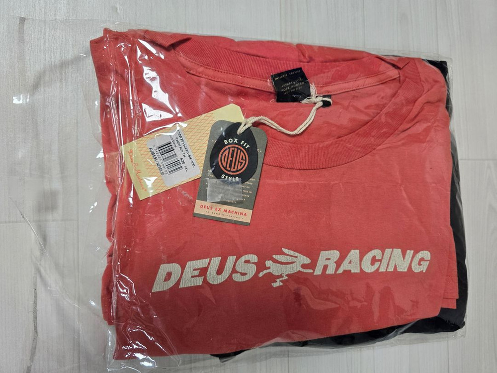 데우스 엑스 마키나 / 래빗 런 오렌지 티셔츠 XXL 새상품--2