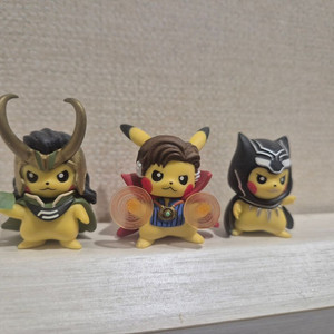 정품 어벤져스 피카츄 콜라보 레진피규어 2탄 DS studio 판초츄 총 3종 피규어