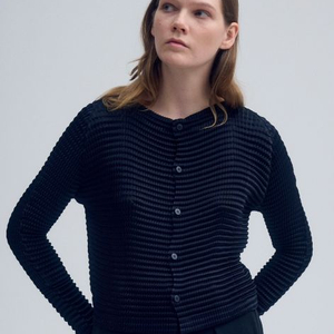 이세이미야케 스웨이드 라이크 가디건