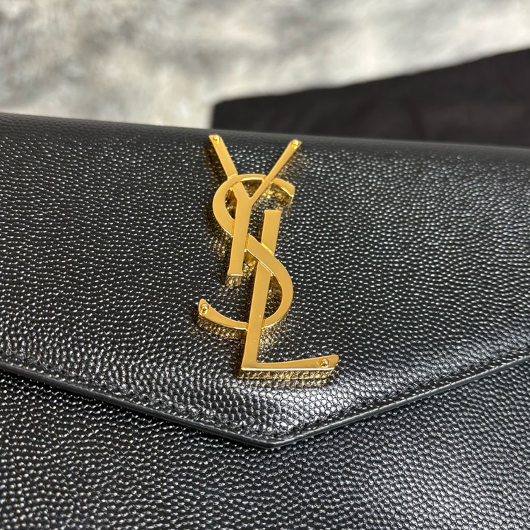 입생로랑 업타운 클러치 금장--2