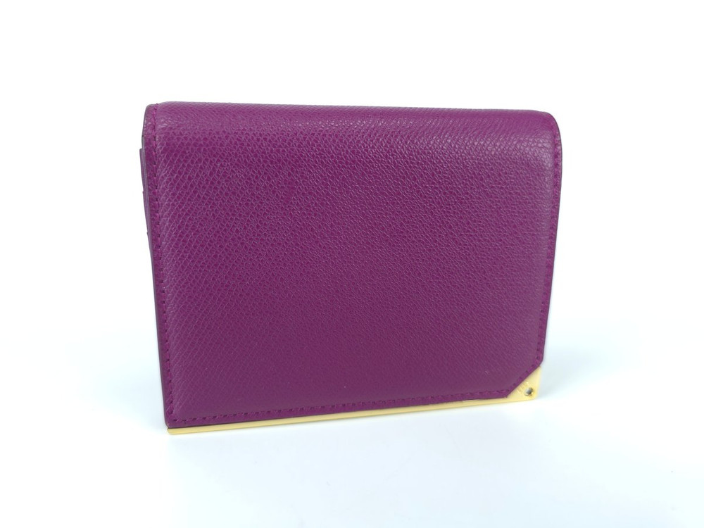 닥스 퍼플 골드 반지갑 카드 지갑 이미지