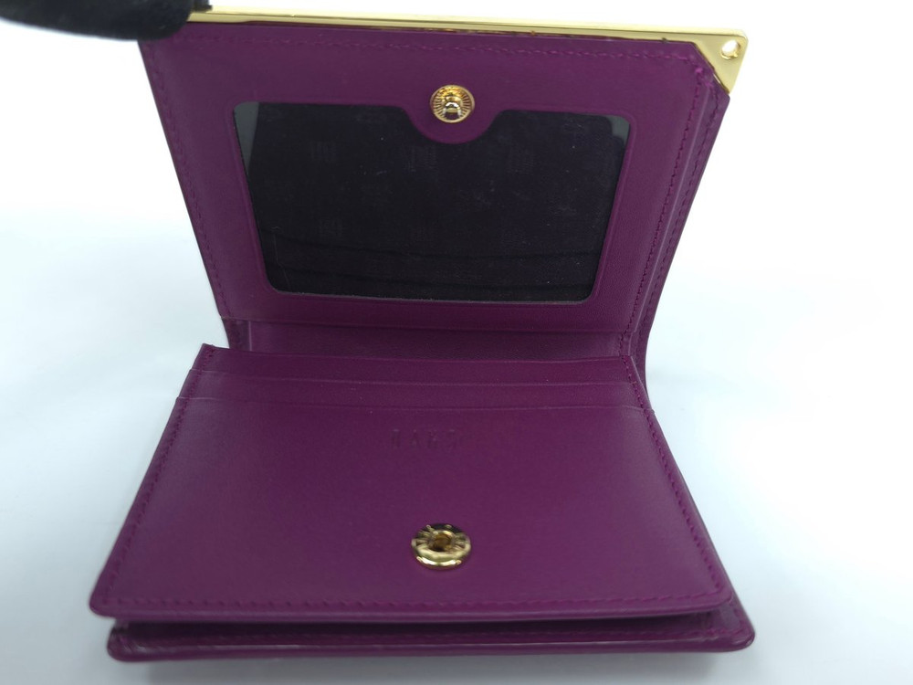 닥스 퍼플 골드 반지갑 카드 지갑 이미지