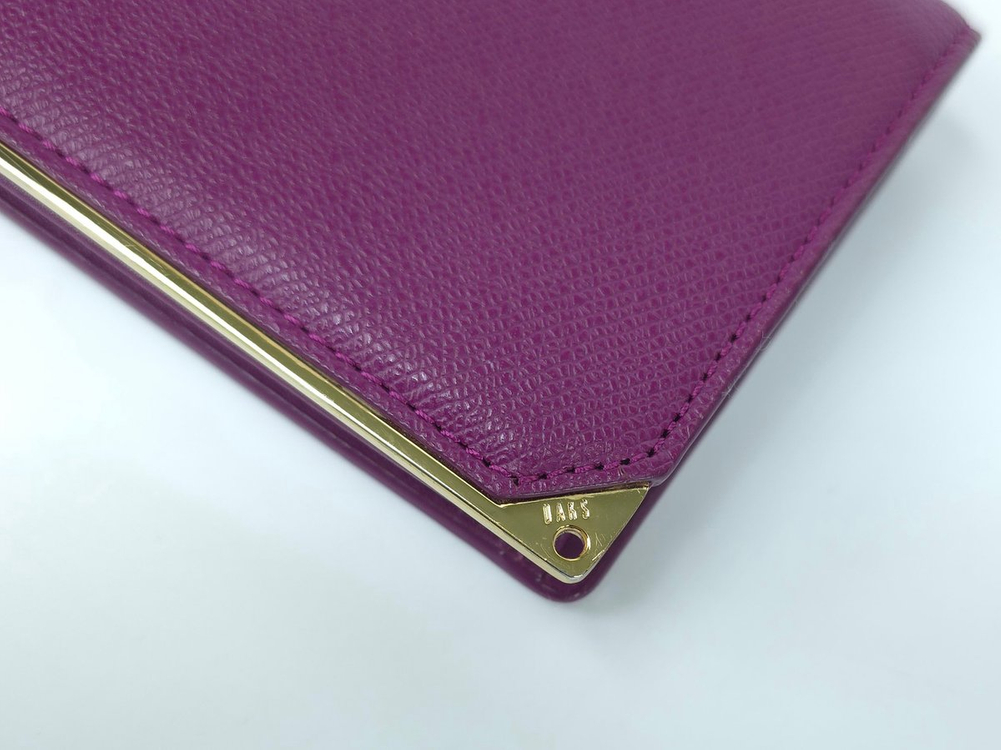 닥스 퍼플 골드 반지갑 카드 지갑 이미지