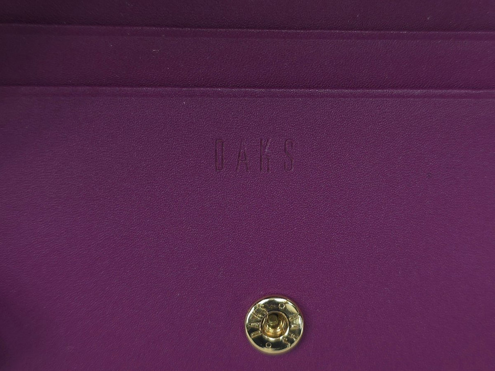 닥스 퍼플 골드 반지갑 카드 지갑 이미지