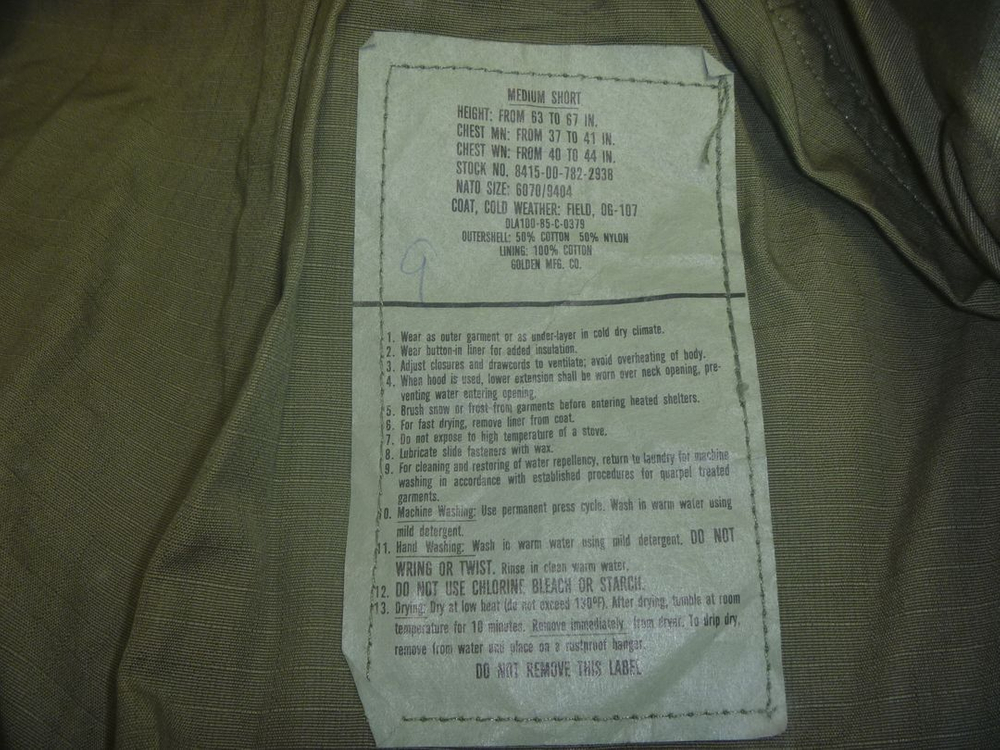 미군 M - 65 필드자켓 야상 M - S--5