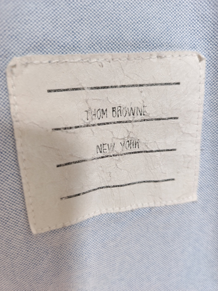 [1] 톰브라운 블루 삼선 히든 옥스포드 셔츠 T0507--2