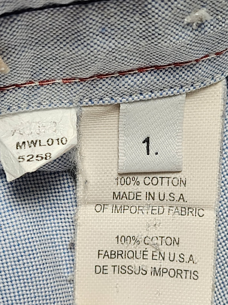 [1] 톰브라운 블루 삼선 히든 옥스포드 셔츠 T0507--4