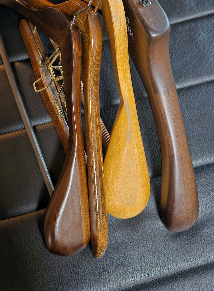 4개일괄)클래식 고급원목 남성옷걸이/바지걸이--3