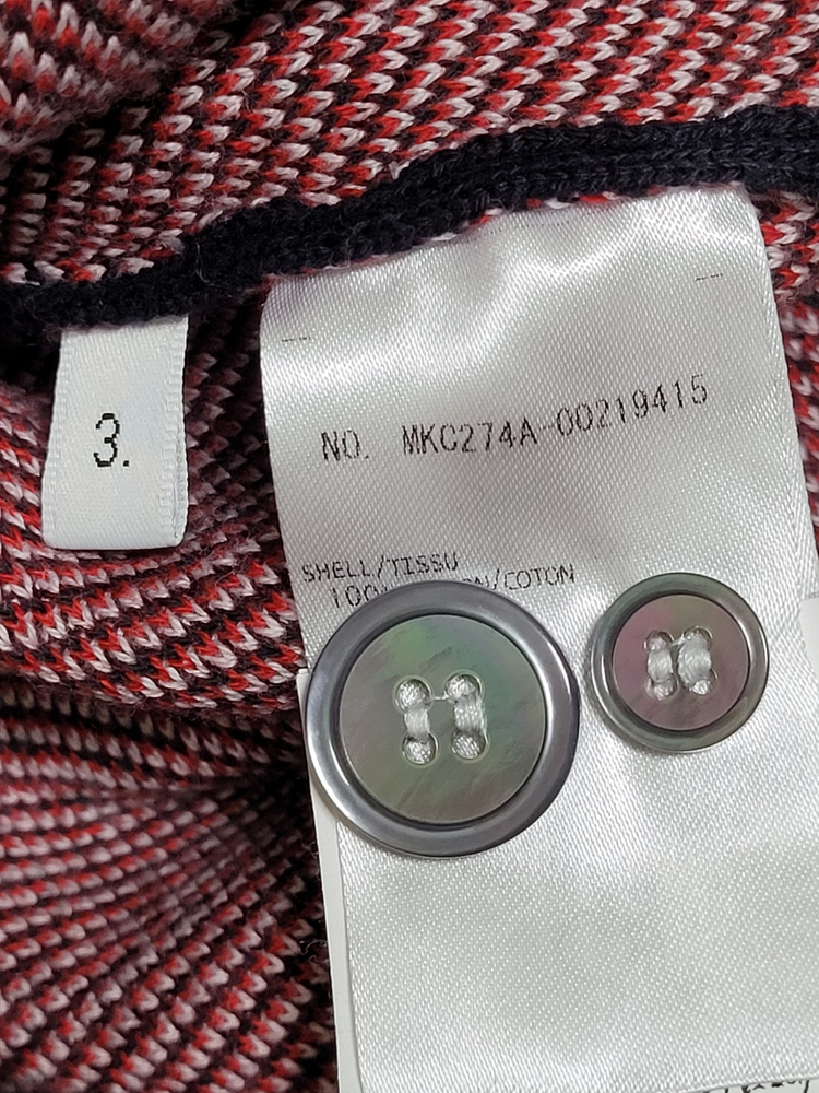 [3] 톰브라운 베이스볼 삼선 가디건 MKC274A--9