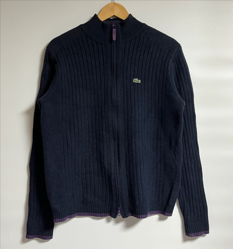 공용 라코스테 모 니트 집업 가디건 105--8