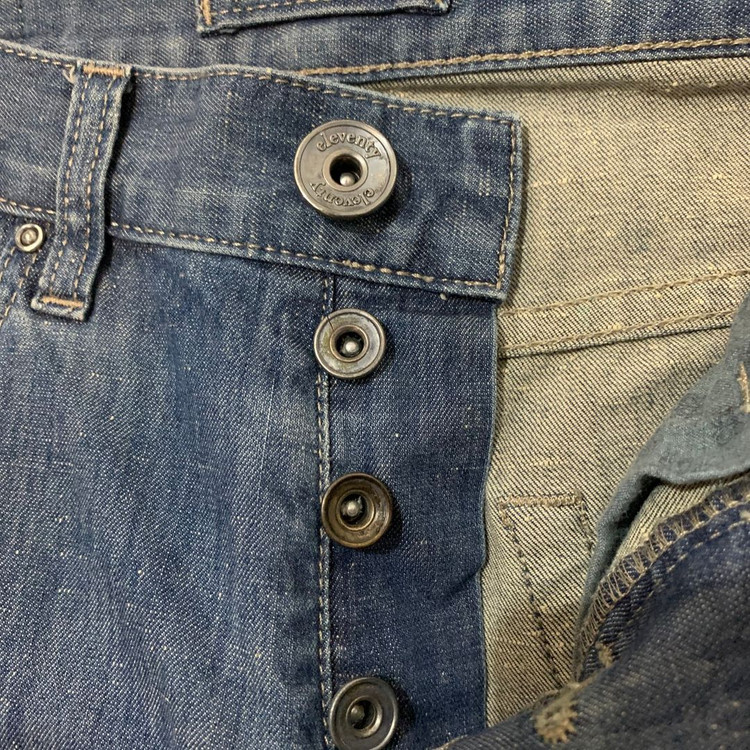 30인치 ELEVENTY 일레븐티 5포켓 워싱 스판 데님 청바지--3