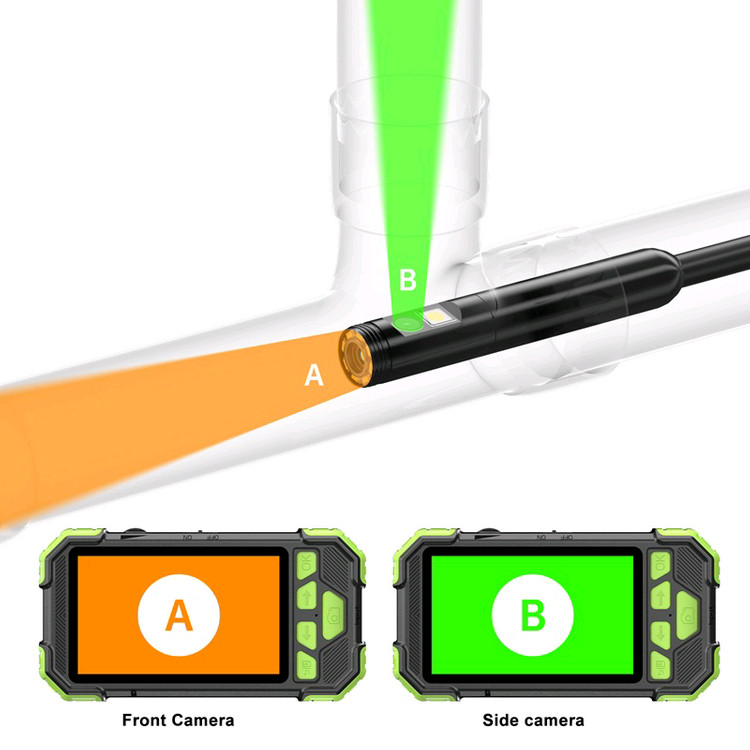 새상품)5M사진,녹화/듀얼내시경카메라4.3인치(SD별매)보관가방포함.--3