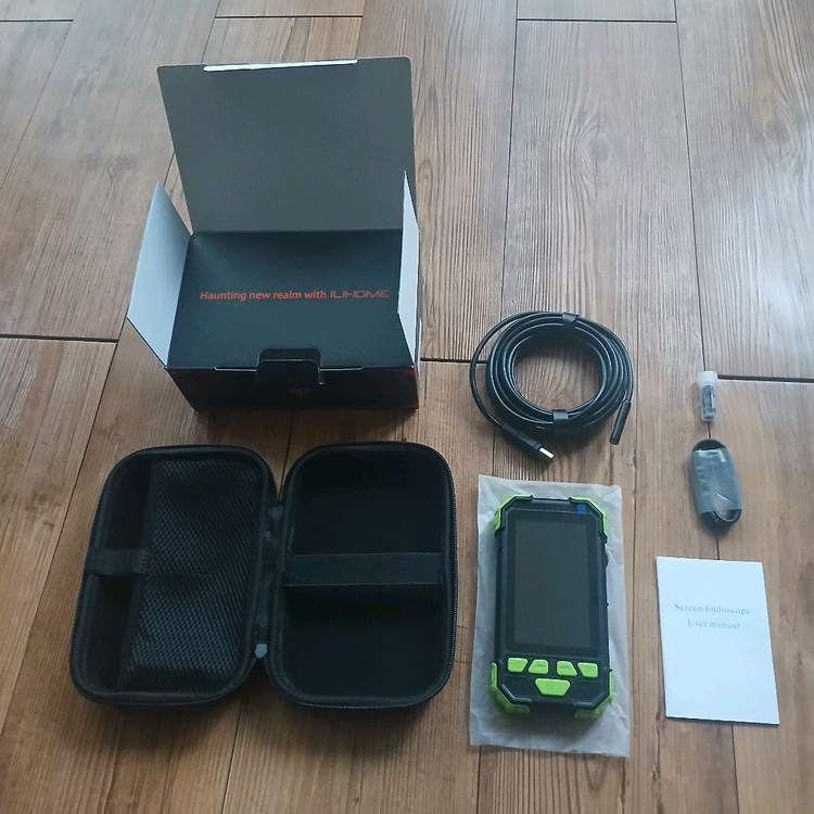 새상품)5M사진,녹화/듀얼내시경카메라4.3인치(SD별매)보관가방포함.--9