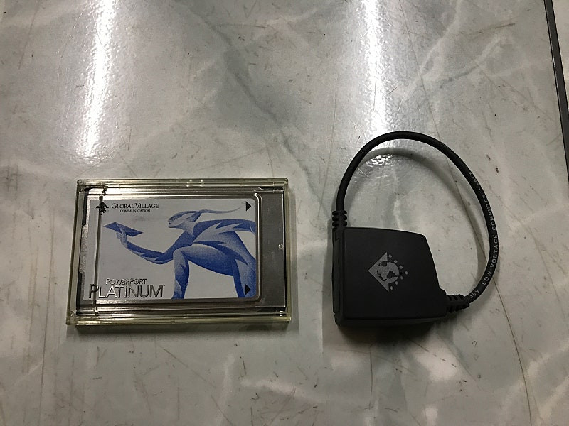 애플 올드맥 노트북 파워북용 PCMCIA 모뎀카드--2