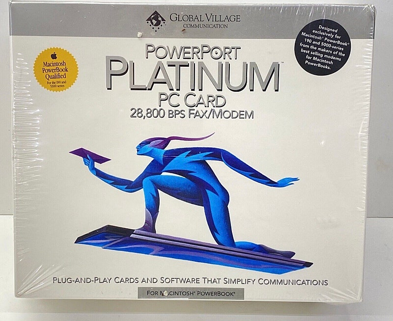 애플 올드맥 노트북 파워북용 PCMCIA 모뎀카드--7