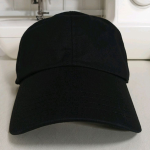 블랙 무지 캡 모자