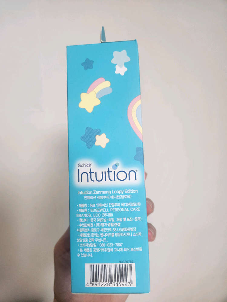 쉬크 인튜이션 잔망루피 그린에디션 여성제모기 키트(핸들1+날1입) 1개--2