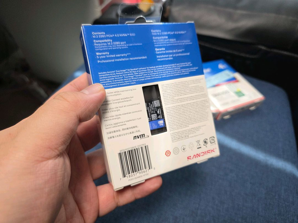 [국내정발 미개봉] 샌디스크 WD BLUE SN5100 4TB(2280 사이즈) 4개 정리합니다. ^^--1