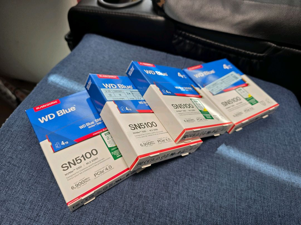 [국내정발 미개봉] 샌디스크 WD BLUE SN5100 4TB(2280 사이즈) 4개 정리합니다. ^^--3