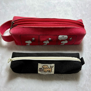 스누피 필통 미사용 검정 필통 일괄