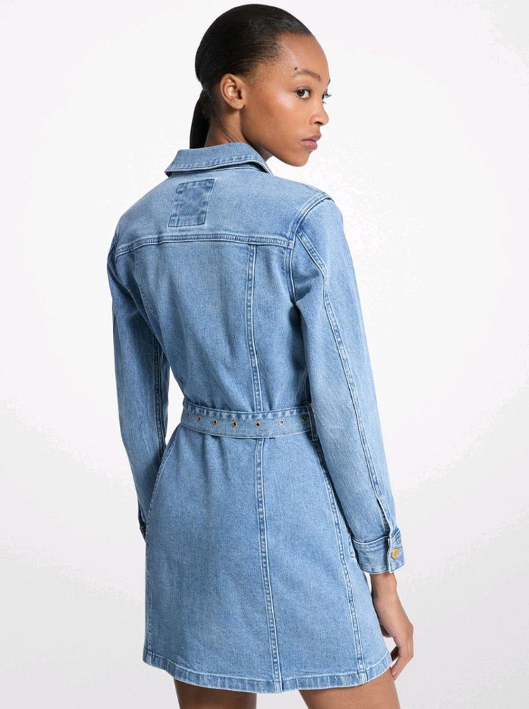 [새상품] 마이클코어스 벨티드 데님 미니 원핏xs사이즈--1