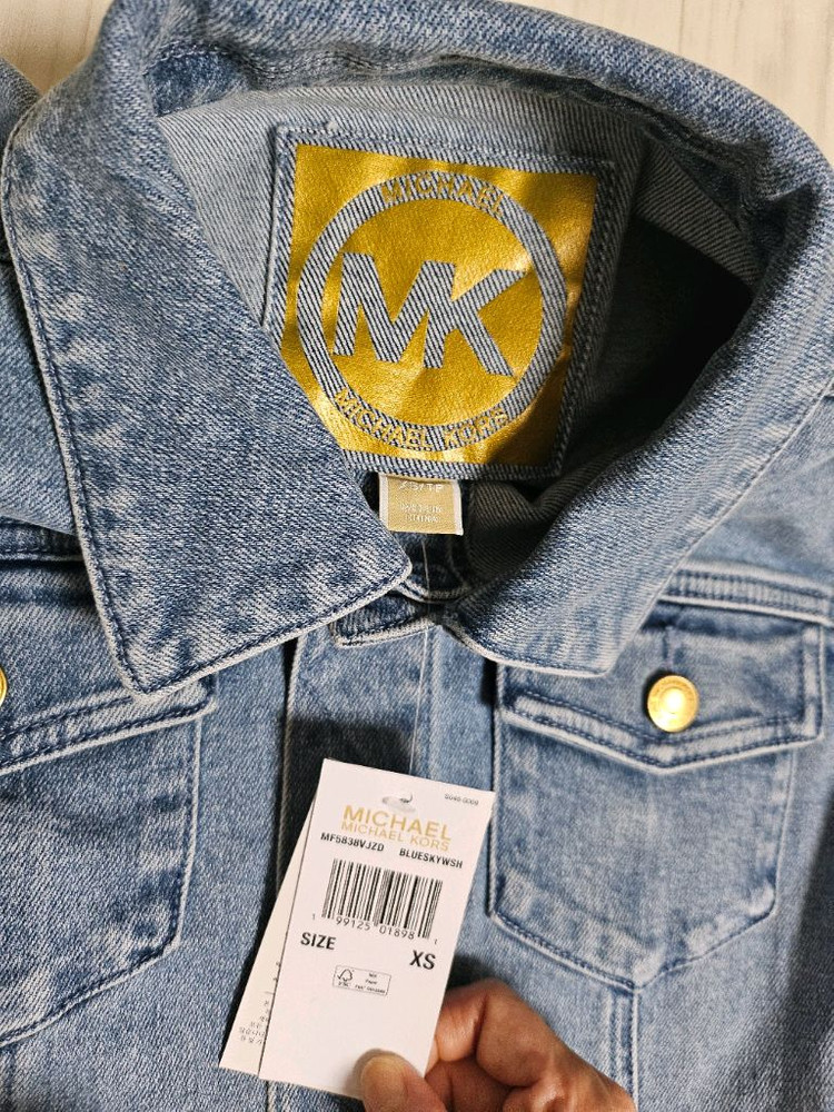 [새상품] 마이클코어스 벨티드 데님 미니 원핏xs사이즈--2