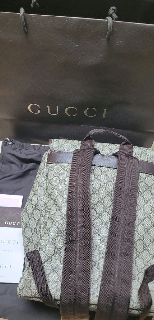 구찌 GG 캔버스 슈프림백팩 246103--1